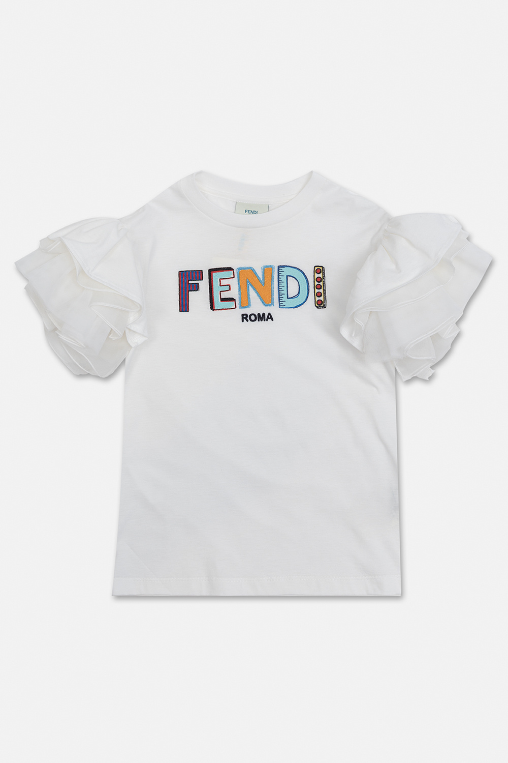 Fendi roma t shirt white online